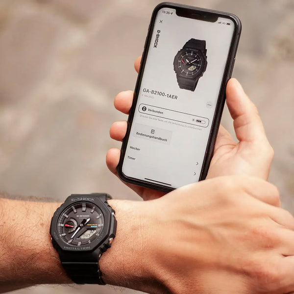 Casio G-Shock Black Bluetooth Solar Powered Chronograph Watch GA