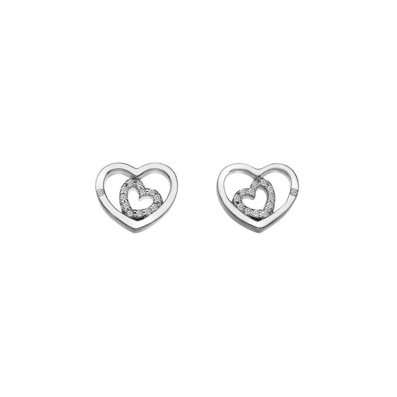 Hot Diamonds at Hemstocks Jewellers DE548 Enchanting Encased Earrings