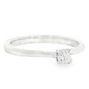 18CT WHITE GOLD 0.20CT ROUND BRILLIANT CUT DIAMOND SOLITAIRE RING