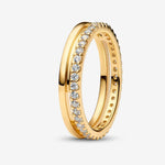 Gold Double Band Ring - 52