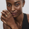 Gold Engravable Oval Halo Ring - 54