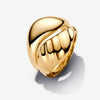 Gold Rippled Stacking Rings - 52