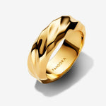 Rippled Wide Band Ring - 50