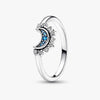 CELESTIAL BLUE SPARKLING MOON RING 192675C01-58