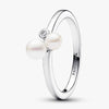 Duo Treated Freshwater Cultured Pearls Ring - 52