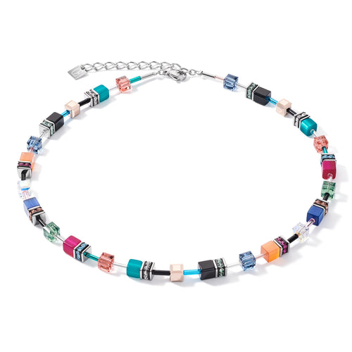 Coeur De Lion GeoCube Multicolour Ethno Necklace 2838/10-1579