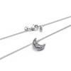 CRESCENT MOON PENDANT NECKLACE SIZE 50