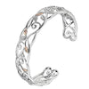 Clogau Silver Awelon Cuff Bangle 3SAWBG