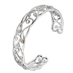 Clogau Silver Awelon Cuff Bangle 3SAWBG