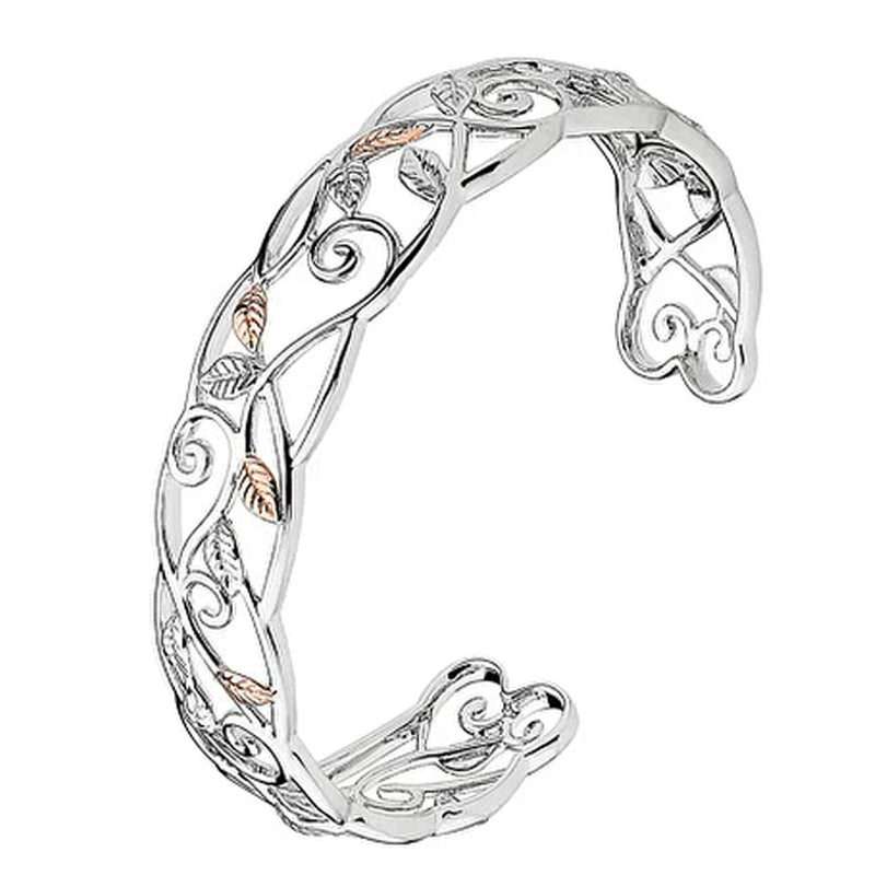 Clogau Silver Awelon Cuff Bangle 3SAWBG