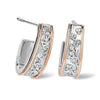 Clogau Silver Cariad Sparkle Half Hoop Earrings