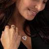 Clogau Silver Cariad Sparkle Heart Pendant & Chain