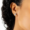 Clogau Silver Cariad Heart Stud Earrings 3SCE012