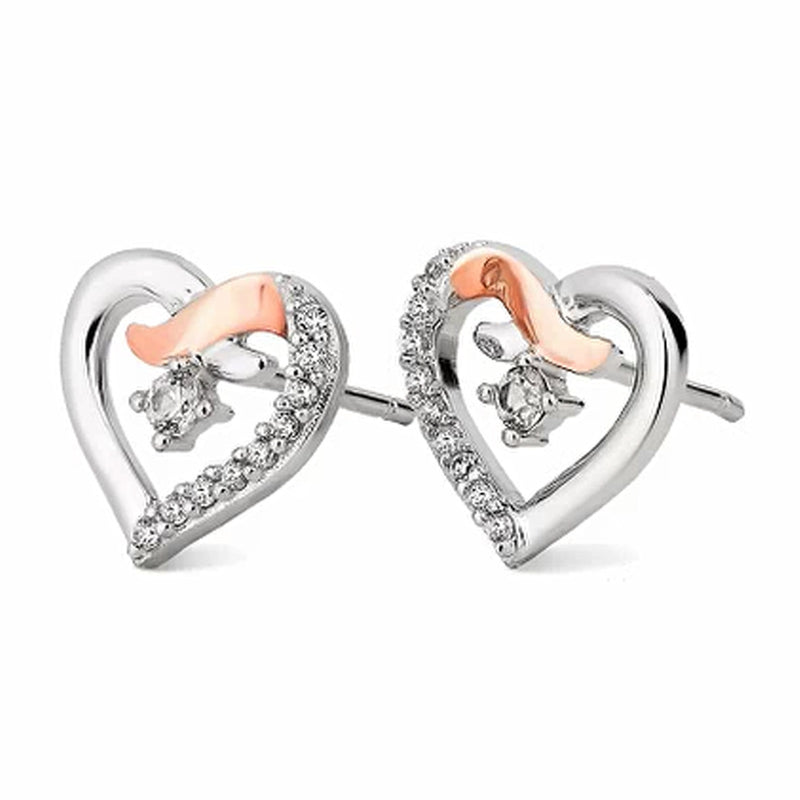 Clogau Silver Kiss Stud Earrings
