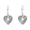 Clogau Silver Cariad Horizon Heart Earrings