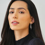 Clogau Silver Swallow Falls Drop Earrings