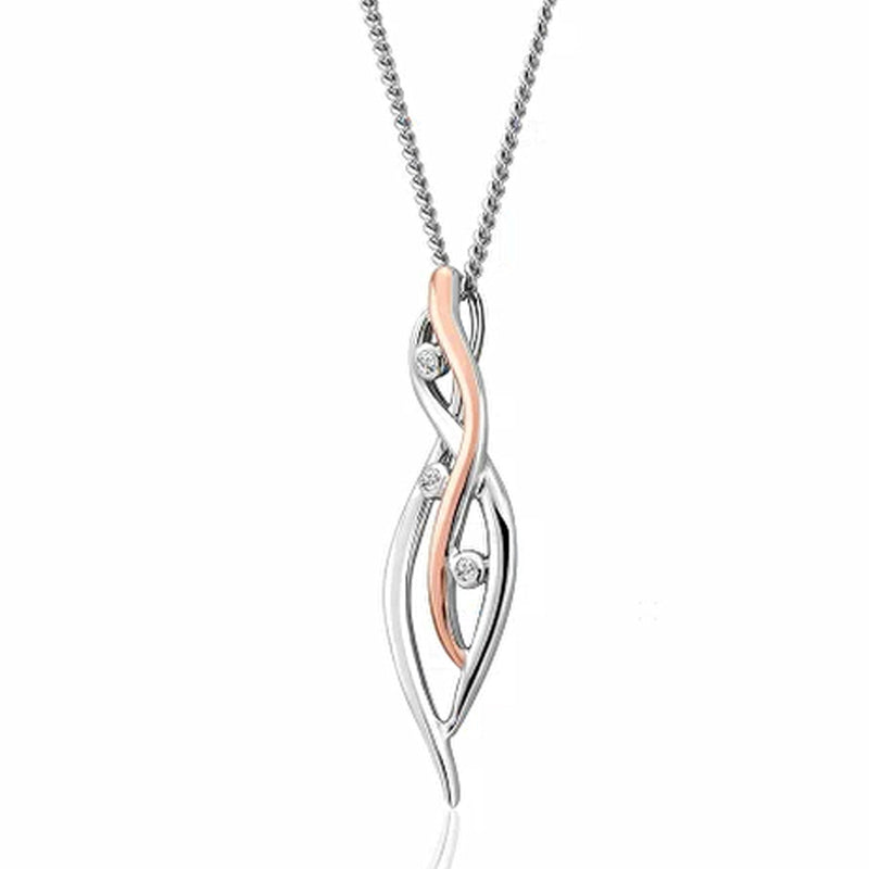 Clogau Silver Swallow Falls Pendant & Chain
