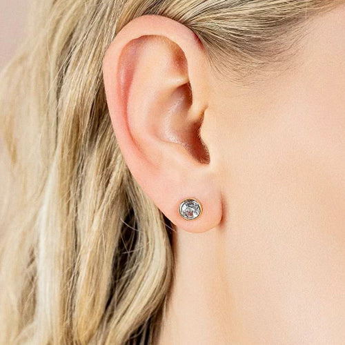 Clogau Silver Celebration White Topaz Stud Earrings