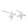 Clogau Silver Honey Bee Stud Earrings