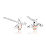 Clogau Silver Honey Bee Stud Earrings