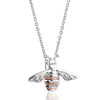 Clogau Silver Honey Bee Pendant & Chain Necklace
