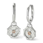 Clogau Silver Nos Da Hoop Drop Earrings