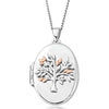 Clogau Silver Tree Of Life Oval Locket + Chain