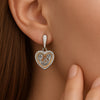Clogau Silver & 9ct Gold Tree of Life Diamond Drop Earrings 3SONE