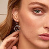 Clogau Silver Ripples Double Hoop Creole Earrings