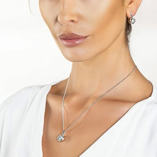 Clogau Silver Salacia Pearl Oyster Pendant & Chain
