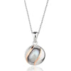 Clogau Silver Salacia Pearl Oyster Pendant & Chain