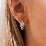 Clogau Silver Pistyll Rhaeadr Half-Hoop Earrings
