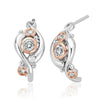 Clogau Silver Pistyll Rhaeadr Half-Hoop Earrings