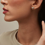 Clogau Silver Tudor Court Spherical Pearl Earrings