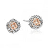Clogau Silver Tudor Court Spherical Pearl Earrings