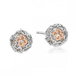 Clogau Silver Tudor Court Spherical Pearl Earrings