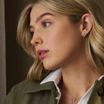 Clogau Silver Tree Of Life Heart Stud Earrings