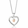 Clogau Silver Tree Of Life Heart Pendant + Chain