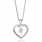Clogau Silver Tree Of Life Heart Pendant + Chain