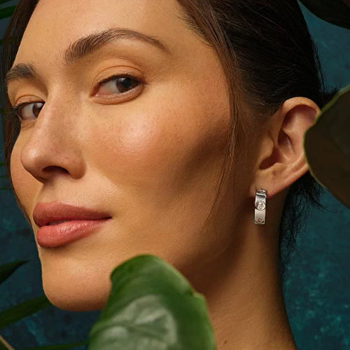 Clogau Silver Tree Of Life Insignia Hoop Earrings