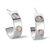 Clogau Silver Tree Of Life Insignia Hoop Earrings