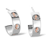 Clogau Silver Tree Of Life Insignia Hoop Earrings