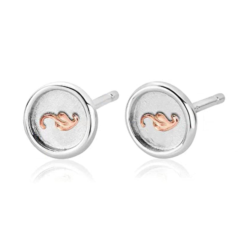 Clogau Silver Tree Of Life Insignia Stud Earrings