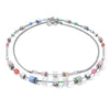 Coeur De Lion GeoCUBE Multicolour Pastel Necklace