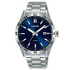 Lorus Gents Blue Dial Stainless Steel Quartz Watch RH961NX9