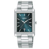 Lorus Gents Blue Rectangle Dial Stainless Steel Bracelet Watch RH935RX9