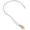 Hot Diamonds Silver Trio Triple Heart Pendant - Rose and Yellow Gold DP836