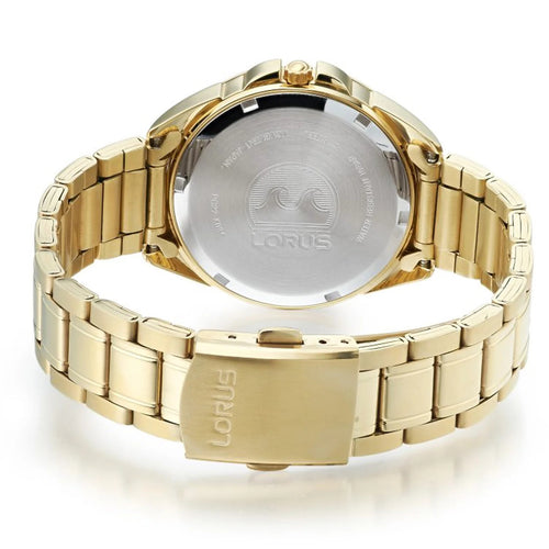 Lorus Ladies Gold Tone White Dial Bracelet Watch RJ262BX9