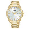 Lorus Ladies Gold Tone White Dial Bracelet Watch RJ262BX9