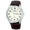 Lorus Gents Lumibrite Black Strap Quartz Watch RJ647AX9